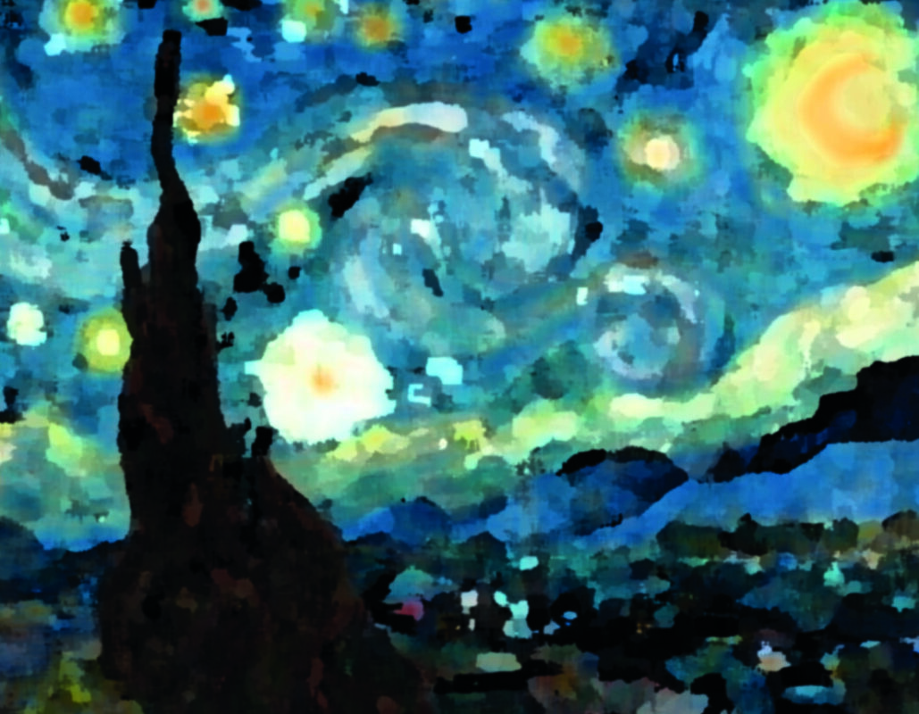 An adaption of Van Gogh's Starry Night